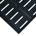 Notrax Slotted Antifatigue Mat 24 In W x 3 Ft L, 3/8 In 755S0023BL