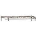Zoro Select Shelf Hanger/Rail Rod 24", Chrome 5GRR8