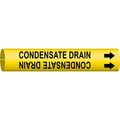Brady Pipe Mrkr, Condensate Drain, 3/4to1-3/8 In 4036-A