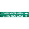 Brady Pipe Mrkr, Tower Water Supply, 3/4 to1-3/8 4144-A