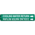 Brady Pipe Marker, Cooling Water Return, Green, 4043-C 4043-C