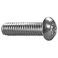 Tamper-Pruf Screws #10-24 x 1-1/4 in Torx Button Machine Screw, Zinc Plated Steel, 50 PK 400260