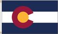 Nylglo Colorado Flag, 5x8 Ft, Nylon 140680