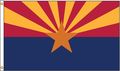 Nylglo Arizona Flag, 5x8 Ft, Nylon 140280