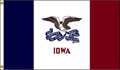 Nylglo Iowa Flag, 4x6 Ft, Nylon 141770