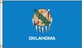 Nylglo Oklahoma Flag, 5x8 Ft, Nylon 144380