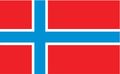 Nylglo Norway Flag, 3x5 Ft, Nylon 196446