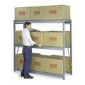 Lyon Starter Bulk Storage Rack, 24 in D, 72 in W, 3 Shelves, Dove Gray DD67311SW