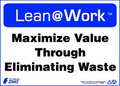 Zing Lean Processes Sign, 10 x 14In, ENG, Text, 2183 2183