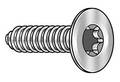 Tamper-Pruf Screws Sheet Metal Screw, #2 x 1/2 in, Zinc Plated Steel Flat Head Torx Drive, 50 PK 440350