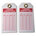 Zoro Select Lad Inspection Tag, 5-3/4 x 3 In, Brs, PK10 5KR78