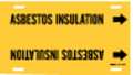 Brady Pipe Markr, Asbestos Insulation, 10to15 In 4009-H