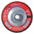 United Abrasives/Sait SAIT 78125 Ovation® High Density Fiberglass Backed Flap Disc  (Type 27) 5" x 5/8"-11, 36 Grit, 10-Pack 78125