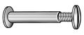 Zoro Select Binding Barrel, #8-32, 2 in Brl Lg, 13/64 in Brl Dia, Aluminum Plain, 25 PK 5MA65
