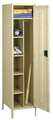 Tennsco Wardrobe Locker, 24 in W, 21 in D, 78 in H, (1) Tier, (1) Wide, Sand CMS-242172-1SD