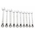 Blackhawk By Proto Ratcheting Wrench Set, SAE & Metric, 10 PC 97155