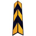 Zoro Select Corner Guard, Black/Yellow, 6"W X 39"H MRCG-39