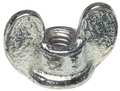 Zoro Select Wing Nut, 1/4"-20, Steel, Zinc Plated, 0.688 in Ht, 1-1/16 in Max Wing Span, 10 PK 0-CD-719A87-