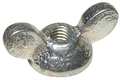 Zoro Select Wing Nut, 1/4"-20, Steel, Zinc Plated, 0.688 in Ht, 1.62 in Max Wing Span, 10 PK 0-CD-709A87-
