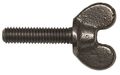 Zoro Select Thumb Screw, 5/16"-18 Thread Size, Wing/Spade, Plain Iron, 7/8 in Head Ht, 3/4 in Lg, 25 PK 1-DEJ-02-M7-