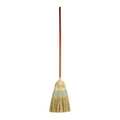 Rubbermaid Commercial 12 1/2 in Sweep Face Broom, Stiff, Natural, Blue FG638300BLUE