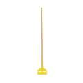 Rubbermaid Commercial Mop Handle, Slide-On, Side Gate, 54 in L, Wood, Natural FGH115000000