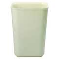 Rubbermaid Commercial 10 gal Rectangular Trash Can, Beige, 11 1/4 in Dia, Open Top, Thermoset Polyester FG254400BEIG