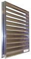 Dayton Drainable Louver, Fixed, 35-1/2 H, Alum 5NKJ7