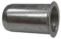 Zoro Select Rivet Nut, #10-24 Thread Size, 0.32 in Flange Dia., 0.48 in L, Aluminum, 100 PK U69335.019.0130