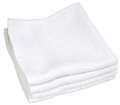 R & R Textile Wash Cloth, 13x13 In, White, PK12 X03120