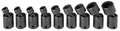 Proto 1/4" Drive Universal Impact Socket Set, 9 pcs J62133M