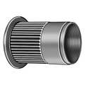 Zoro Select Rivet Nut, 5/16"-18 Thread Size, 0.685 in Flange Dia., 0.69 in L, Aluminum, 25 PK U69315.031.0150