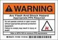 Brady Label, Arc Flash, PK5 101950