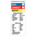 Brady NFPA Label, 8 In. H, 3 In. W, PK500 58264