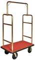 Csl Bellmans Cart, Brasstone Finish, Rd Carpet 2533BK-030-RED