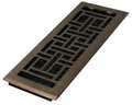Decor Grates Floor Register, 5.5 X 13.5, Rubbed Bronze, Plastic AJH412-RB