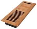 Decor Grates Floor Register, 5.5 X 15.5, Lacquered Natural, Maple Wood WML414-N