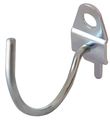 Zoro Select Curved Pegboard Hook, 2 In ID, PK10 5TPE7