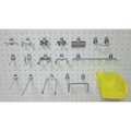 Zoro Select Pegboard Hook Assortment Kit, 26 Pieces 5TPF5