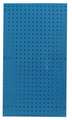 Zoro Select Square Hole Pegboard, 42-1/2x24, Blue, PK2 5TPA9