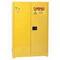 Eagle Mfg Flammable Safety Cabinet, 45 gal., Yellow 4510