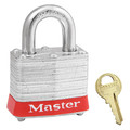 Master Lock Lockout Padlock, KA, Red, 1-1/4"H 3KARED-0630