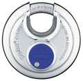 Abus Padlock, Master Keyed, Partially Hidden Shackle, Disc Stainless Steel Body, Stainless Steel Shackle 24IB/60 MK