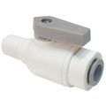 Parker 3/8" MNPT x Push Polypropylene Ball Valve Inline LFPP4VMC6