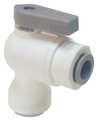 Parker 3/8" Push Polypropylene Ball Valve Angle LFPP6VEU6