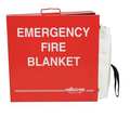 Sellstrom Fire Blanket and Cabinet, Fiberglass S97457