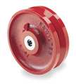 Zoro Select Caster Wheel, Cast Iron, 4 in., 600 lb. W-4-V-3/4