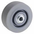 Zoro Select Caster Wheel, TPR, 3 in., 200 lb., Gray Core XS0303106