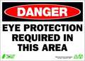 Zing Danger Sign, 10 in Height, 14 in Width, Aluminum, Horizontal Rectangle, English 2097A