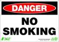 Zing Danger No Smoking Sign, 7" H, 10" W, Rectangle, English, 1109A 1109A